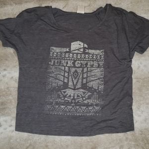 Junk Gypsy Crop Top Thunderbird Large T shirt